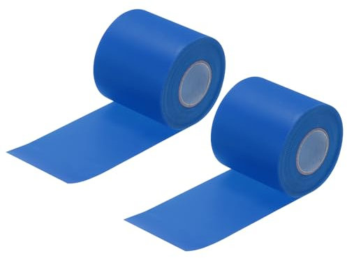 sourcing map 2 cintas de tubería de aire acondicionado, cinta protectora de PVC para reparaciones, proyectos de bricolaje, cinta aislante de CA, 6 cm x 10 m, color azul