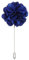 PATIKIL Épingle de Boutonnière en Forme de Fleur, 1 Pièce, Épingle de Revers pour Hommes, Fleur de Camélia pour Costume de Mariage, Broche d'Anniversaire de Remise des Diplômes, Bleu
