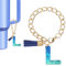 PATIKIL Letter Charm for Stanley Tumbler Cup, Cute Initial L Charm Accessories for Stanley Tumbler Handle Keychain Personalized Charm for Women, Blue