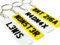 Fiona's Favourites Personalised UK Registration Number Plate Keyring, Customisable Car Keys, Drive Safe Keychain, Number Plate Keychain, Gift For Dad, Stocking Filler Secret Santa Gift