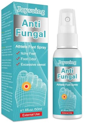 Spray anti-fongique des pieds des athlètes Traitement antifongique des pieds Demangeaisons transpiration Peeling blisters et élimination des odeurs Ingrédients naturels Spray 50ml