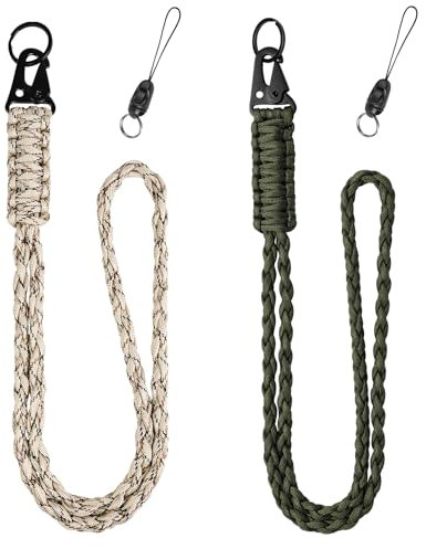 Vicloon Cordones Largos para el Cuello, Paracord Llavero Correa, Corto Cordón para Cuello Llaves, Aplicable a Llaves Tarjetas de Identificación Soporte, Oficina, Escuela