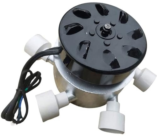 Generador de turbina de agua de 3000 W, microgenerador hidroeléctrico de 220 V, generador de flujo de agua, equipo de generación de energía hidroeléctrica de 6 tubos para acampar al aire libre en arro