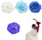Pack 3 | Clips de Pelo de Clavel para Flamenca | Flor Flamenca Pelo | Peineta Flamenca y Accesorios para la Feria de Abril | Sevillana, Boda y Fiesta | Azul turquesa, Blanco, Azul marino