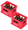 YARNOW 2Ensembles Ornements Plastique Crate De Vin Et Bouteilles Accessoires De Décoration pour Poupées