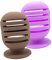 OUNONA 2pcs Silicone Makeup Sponge Holder Travel-friendly Organizer for Foundation Sponges Cute -shaped Design Ventilated for Beauty Accessories Colors