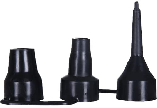 Buses De Rechange Noires Pour Pompe À Air, Buses En Plastique, 3 Tailles De Têtes De Pompe Gonflable, Adaptateur Pour Gonfleur De Pompe À Air Pour Matelas Pneumatique Partiel, Accessoires Pour Matelas