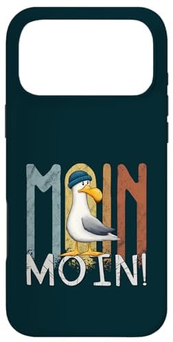 Hülle für iPhone 17 Pro Max Moinmoin Coole Möwe mit Mütze Nordsee Ostsee Moin