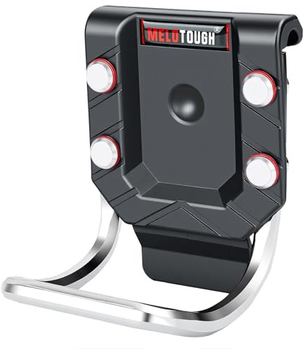 MELOTOUGH Hammer Holder for Belt, Quick-Release Tool Holster & Loop, Fits Up to 2.7 Belts, Heavy-Duty Aluminum Alloy Clip for Hammer, Hatchet, Mallet