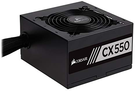 CORSAIR Serie CX, CX550, 550 W, Certificado 80+ Bronce, Fuente de alimentación no Modular