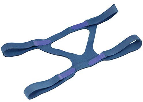 Universal CPAP-Kopfband 2 Stück, Hersvin Ersatz-Kopfbänder Kompatibel mit den Meisten Nasalen, Vollflächigen Schlafapnoe-Masken (2 Stück, Blau)