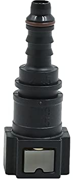 sourcing map Auto Kraftstoffleitung Verbinder Schlauchkupplung Kraftstoffschlauch Verbinder Schnellkupplung Buchse schwarz 7,89 mm ID6 für Auto, Gas, Kraftstoffleitung, Schlauch