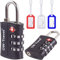 OW-Travel Candado maleta TSA+3 Etiquetas de equipaje. Candado ABS numerico. Candado Combinacion Taquilla. Candados para mochilas maletas. Candado Taquilla Gimnasio. Candado seguridad equipaje Negro 2