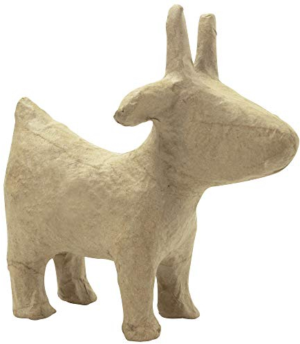 Décopatch AP180C - Figur aus Pappmaché, Ziege, Format XS, 11,5x7x10cm, 1 Stück, Braun