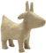 Décopatch AP180C - Figur aus Pappmaché, Ziege, Format XS, 11,5x7x10cm, 1 Stück, Braun