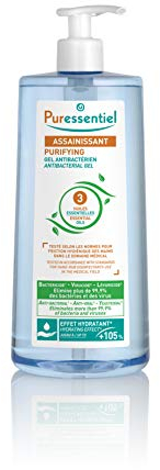 Puressentiel - Assainissant - Gel Antibactérien aux 3 Huiles Essentielles - 100% pures et naturelles - Elimine 99,9% des bactéries et des virus - 975 ml