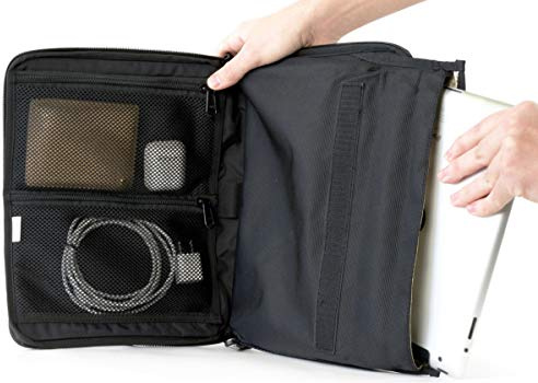 Mission Darkness Mojave Faraday-Tablet-Tasche // Multifunktionale Reisetasche mit Zubehörtaschen und integrierter Faraday-Hülle // Signalblockierung, Anti-Tracking, Anti-Hacking, EMF-Reduktion