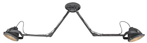 Carmen Deckenspot 2flg grau Beton