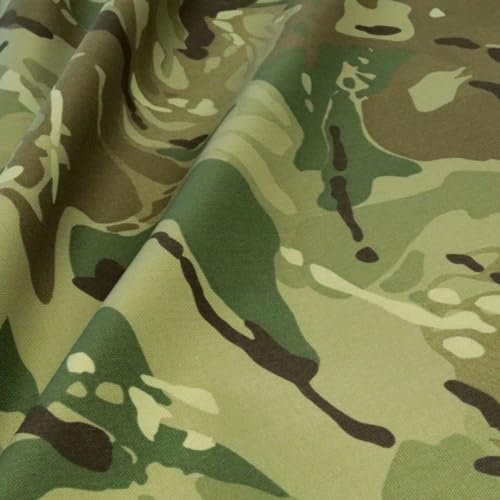 TOLKO Camouflage Stoff im Flecktarn der slowenischen Armee | Robust Farbecht UV-beständig | Uniform Stoffe zum Nähen Meterware aus Baumwoll-Gewebe | mittelschwer 150cm breit