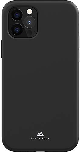Black Rock - Silikon Hülle Case Passend für Apple iPhone 12 Pro Max I Handyhülle Fitness Cover, Dünne Silikonhülle, rutschfest (Schwarz)