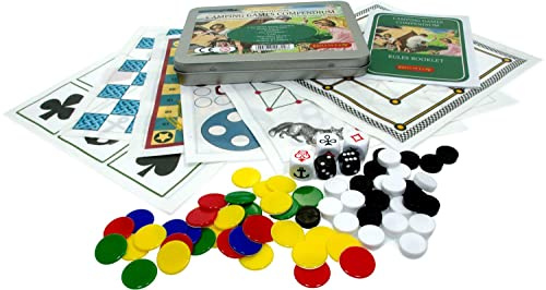 Brimtoy Camping games compendium. Travel games tin.