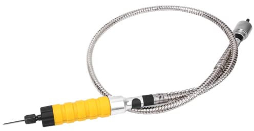 Kit de herramientas de tallado de cincel de madera eléctrico con cincel eléctrico 5 puntas de tallado/llave de boca abierta y eje flexible de cabeza pequeña