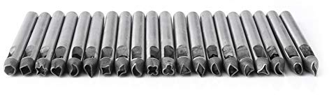 20 Stück Lederhandwerk, Blume, Loch, Werkzeug aus Kohlenstoffstahl, hohl, Leder, Stanzwerkzeug, für Geldbörse, Gürtel, Dekoration, 5 mm
