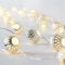 Lights4fun 20er Micro LED Lichterkette warmweiß Marokkanische Lichterkette innen batteriebetrieben Timer Lichterkette Kugeln Marokkanisch Zimmer Deko Orientalisch