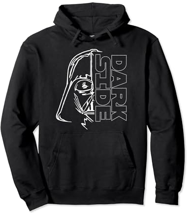 Star Wars Darth Vader Half Dark Side Outline Sudadera con Capucha