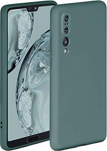ONEFLOW Soft Case für Huawei P20 Pro Hülle aus Silikon mit Kameraschutz, Silikonhülle mit erhöhtem Schutz fürs Display, Backcover Schutzhülle, weiche Handyhülle, Petrol