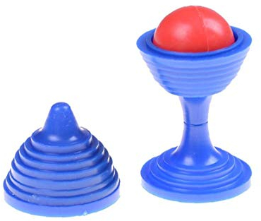TOSSPER Cups and Ball, Magic Cup Bead Came Cup Close-up Magic Street Magic Trick Toys