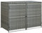 Montloxs Double Wheelie Bin Shed Store Outdoor Garden Dustbin Cover Storage Poly Rattan Waste Bin Hinder Dustbin Sheds Anthracite 148x77x111cm