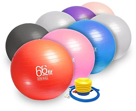 66fit Gymnastikbälle, 70 cm, Anthrazit
