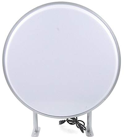 Leuchtschilder ø60cm Doppelseitige runde vorspringende LED Aussenleuchte Logo Anzeige wasserdichte Lichtbox Ladenschild Leuchtkasten Projektion Blank Beleuchtet