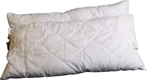 f.a.n. Kopfkissen mit 3M Thinsulate für kompfortablen Schlaf, Mikrofaser Qualität, Waschbar bis 60°C, Reißverschluss, 40x80cm, 2er Pack