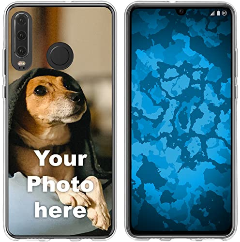 PhoneNatic personalisierte Handyhülle für Huawei P30 Lite Custom Case in Clear zum selbst gestalten mit eigenem Foto Bild Text individuell