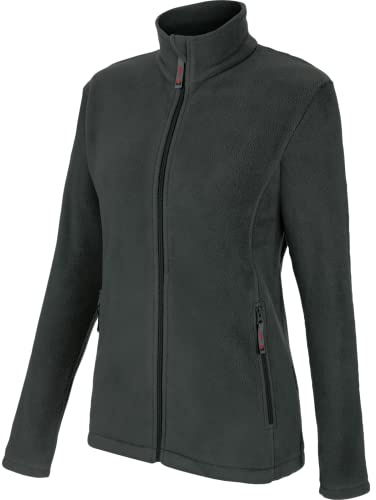 WÜRTH MODYF Fleecejacke Damen Job+ – Atmungsaktives Arbeitsfleece – perfekt für Handwerk, Werkstatt, Arbeiten im Freien in schwarz, grau, blau, grün, rot – Größen XS - 3XL