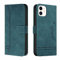 Trugox Handyhülle für Apple iPhone 12 Mini Hülle Klappbar Klapphülle mit Kartenfach Handytasche Handy Schutzhülle Tasche Leder Wallet Flip Case Slim Book Cover - Blaugrün