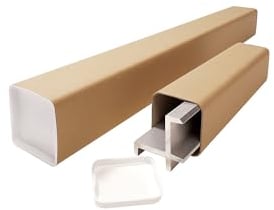 kaiserkraft | Versandhülse | quadratisch | VE 10 Stk | Innen-LxBxH 610 x 65 x 65 mm | A1