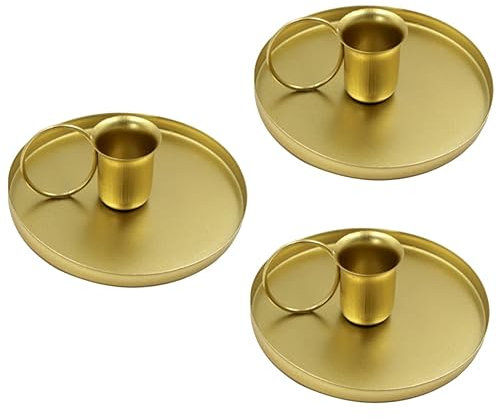 Abaodam 3 Stk Leuchter Hoteldekoration schwarze Tabletts retro Kerzenständer Kerzenhalter Ornament Haushaltsschmuck Haushaltseinrichtung Schmiedeeisen schmücken Eisenprodukt Dekorationen