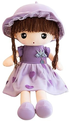 ISAKEN 60CM Stoffpuppe Niedliches Märchen Prinzessin Puppe Plüschtier Prinzessin Puppe Weiche Kuschelpuppe Babypuppe Stoff Spielzeug Rag Dolls Kindergeschenk Wehinachten Geburtstag Geschenk