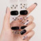 DANNI & TONI Halb ausgehärtete Gel Nagelfolien (Endless Love) Herzförmig bunte Pailletten Valentinstag Glänzend uv Gel Nagelfolie Nageldesign Nagelfolie Selbstklebend Wraps 28 Aufkleber