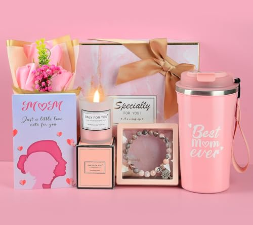 Regalos para Madre Navidad, Regalo Cumpleaños Madre, Taza Termo Regalo para Mama, Pack Regalo Dia de la Madre, Regalos Originales para Madres Navidad, Regalos para Nueva Mamá