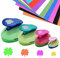 Stanzer 4 Stück Papierstanzer Motivstanzer Papier Ausstanzer Stanzer Vierblättriges Kleeblatt Motivlocher Stanzer Set Ausstanzer für Geschenkanhänger, Basteln, Scrapbooking, Fotos, Grußkarten
