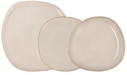 Bidasoa Ikonic Vajilla Cerámica Irregular Blanco Apto Microondas