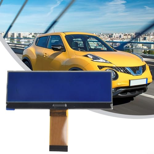 Schermo LCD di ricambio per radio, compatibile con per Nissan Qashqai, Juke, Micra, Navara, NV200, 97,5 x 38 mm, 123 x 36 pixel