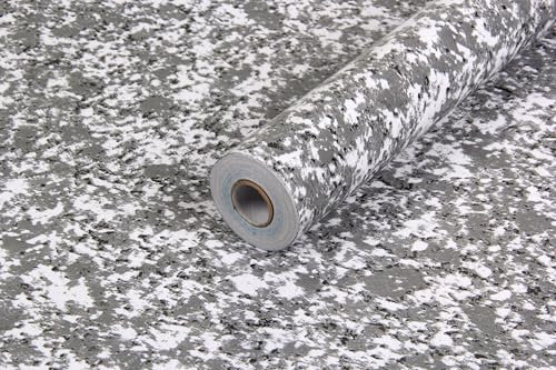 BUVU Klebefolie Möbel Beton Möbelfolie Selbstklebende Folie Tapete 45cm X 800cm Vintage Streifen Folie Wasserdicht Wandtapete für Möbel Wände Schränke Küche Tische