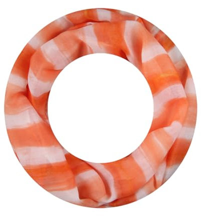 Majea Loop Schal Damen Schlauchschal Halstuch schmaler Loopschal (880050) (orange 18)
