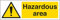 V Safety Panneau de sécurité en plastique rigide Motif zone dangereuse 600 x 200 mm 2 mm