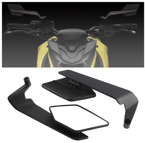 HKSOPC Motorrad Rückspiegel für Suzuki SV650 SV 650 S 650S, Einstellbare Drehbare Rückspiegel Motorrad Spiegel Wind Flügel Seite Umkehr, Modifizierte Motorradspiegel